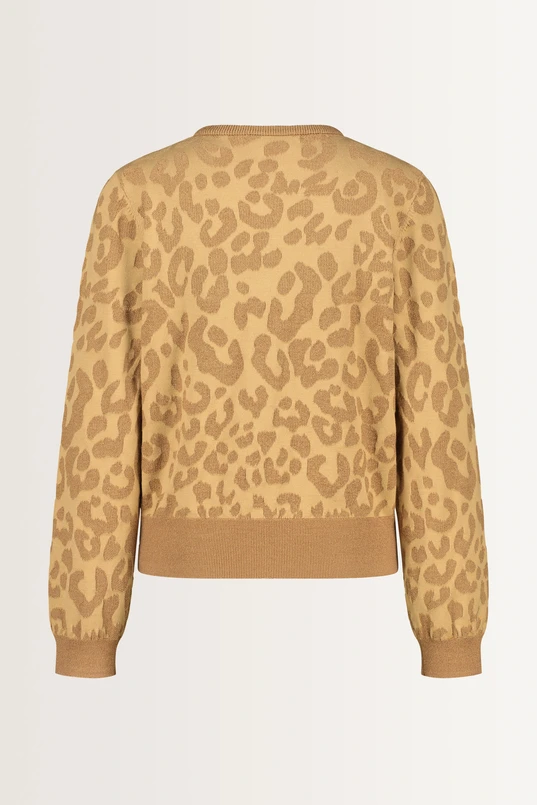 Vest luipaard jacquard
