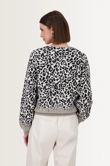 Vest met luipaardmotief Monari