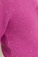 Vest met streepeffect en pailletten