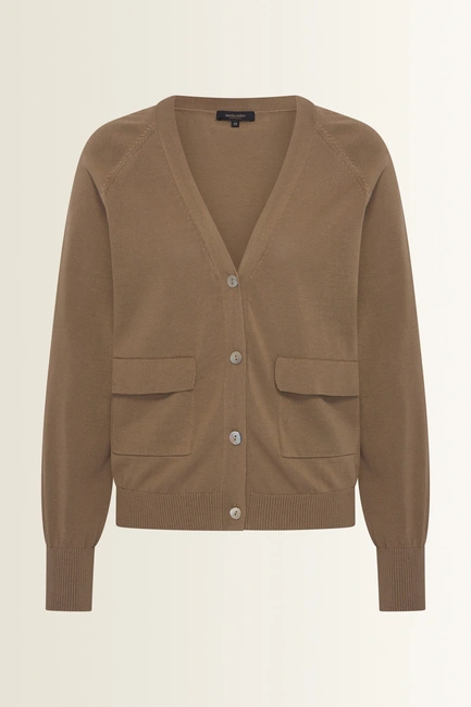 Vest met V-hals en klepzakken