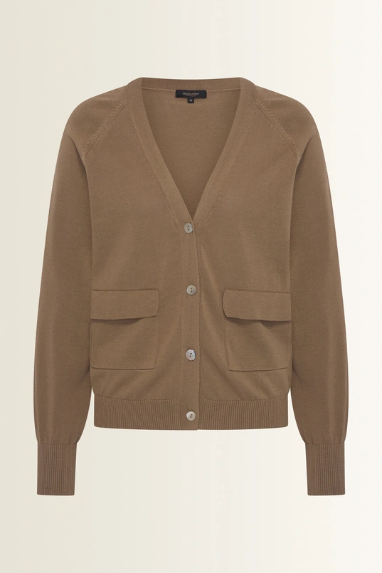 Vest met V-hals en klepzakken