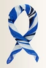 Vierkante shawl met swirlprint