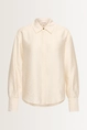 Viscosemix blouse met glans