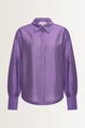 Viscosemix blouse met glans