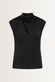 Viscosemix top met plooidetail
