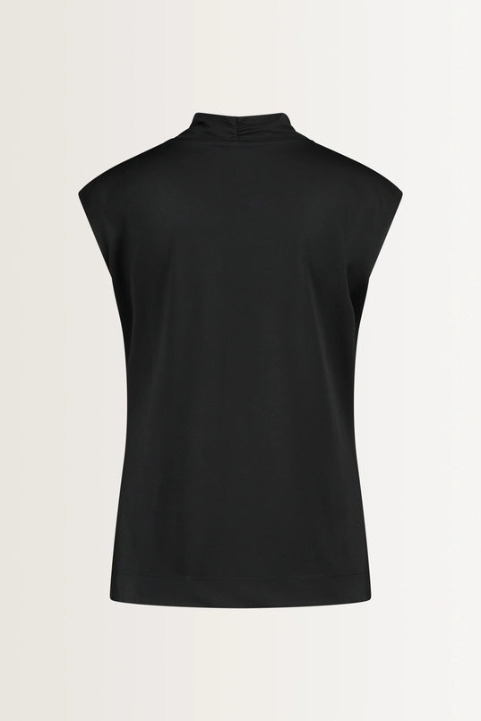 Viscosemix top met plooidetail