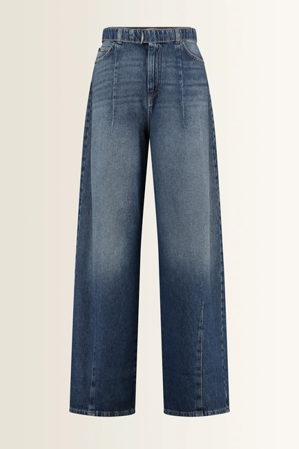 Wide jeans met ceintuur Madia Max Mara Weekend