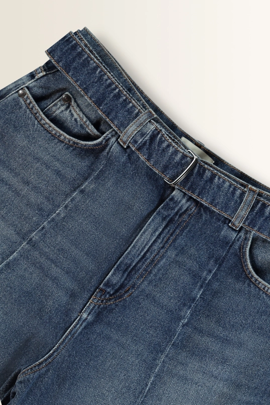 Wide jeans met ceintuur Madia Max Mara Weekend