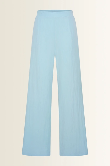 Wide leg broek in lichte structuur
