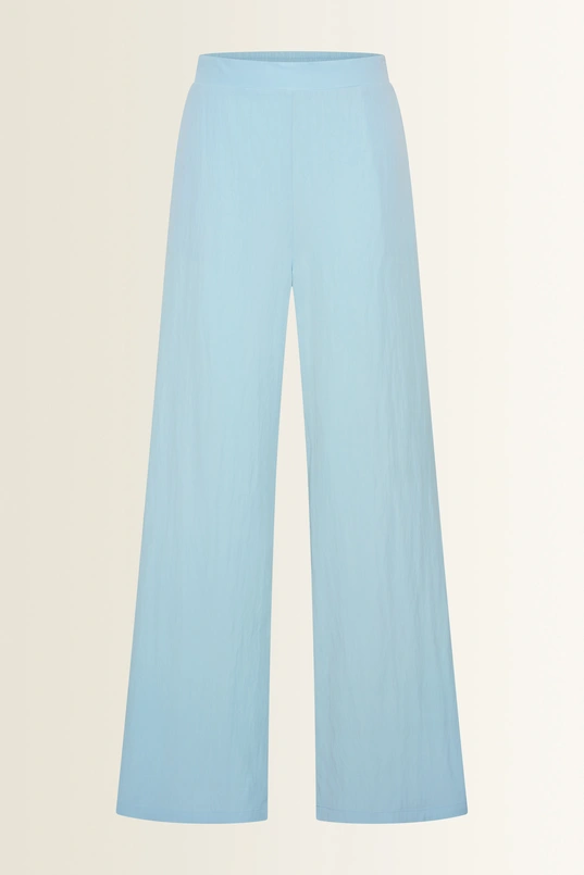 Wide leg broek in lichte structuur