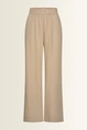 Wide leg broek in linnenblend