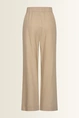 Wide leg broek in linnenblend