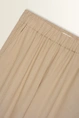 Wide leg broek in linnenblend