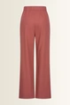 Wide leg broek in linnenblend