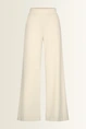 Wide leg broek in travelstof