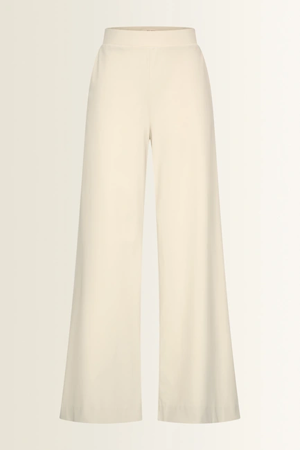 Wide leg broek in travelstof
