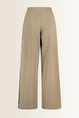 Wide leg broek met contrastbies Perdoni Max Mara Weekend