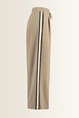 Wide leg broek met contrastbies Perdoni Max Mara Weekend