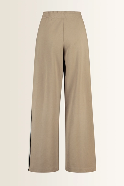 Wide leg broek met contrastbies Perdoni Max Mara Weekend