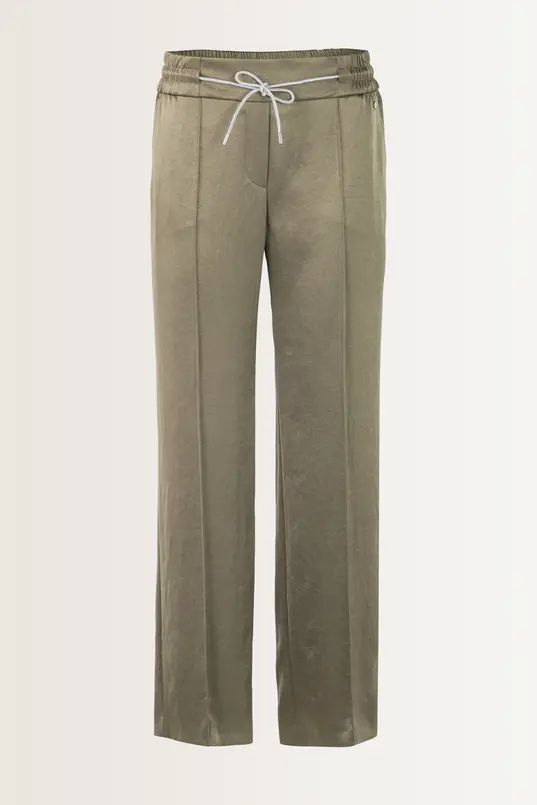 Wide-leg broek met glans Marc Cain