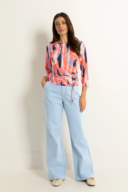 Wide-leg broek met hoge taille