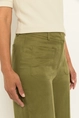 Wide leg broek met matte twillstructuur