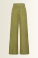 Wide leg broek met matte twillstructuur