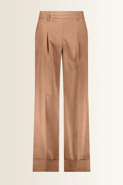 Wide leg broek met plooien Monari