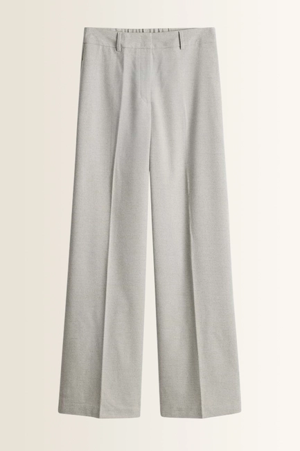 Wide leg broek met structuur Catsby texture Someday