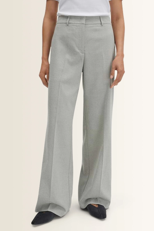 Wide leg broek met structuur Catsby texture Someday