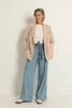 Wide leg broek strikceintuur