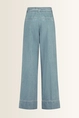 Wide leg broek strikceintuur