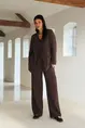 Wide leg coolwool pantalon