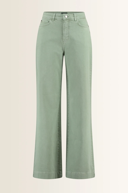 Wide leg jeans in moderne wassing