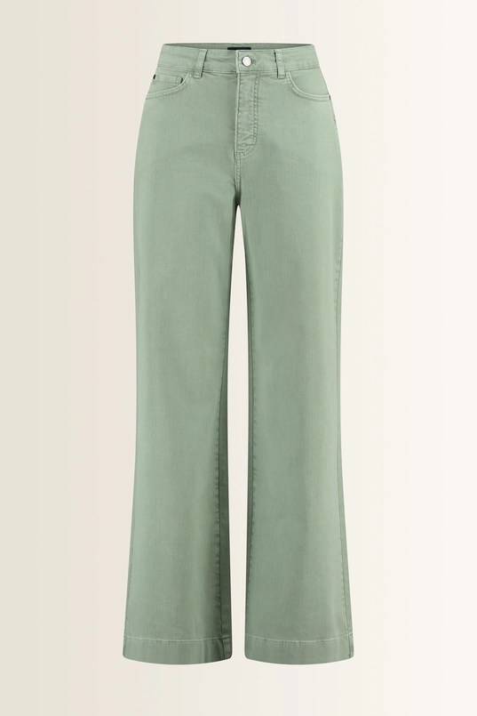 Wide leg jeans in moderne wassing