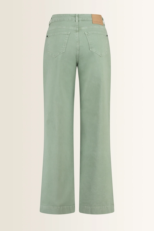 Wide leg jeans in moderne wassing