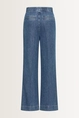 Wide leg jeans met koordsluiting