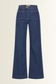 Wide-leg jeans met opgestikte zakken