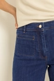 Wide-leg jeans met opgestikte zakken