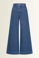 Wide-leg jeans met opgestikte zakken