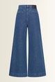 Wide-leg jeans met opgestikte zakken