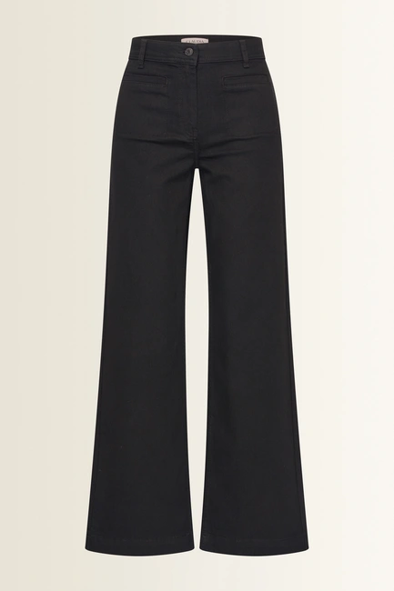 Wide-leg jeans met opgestikte zakken