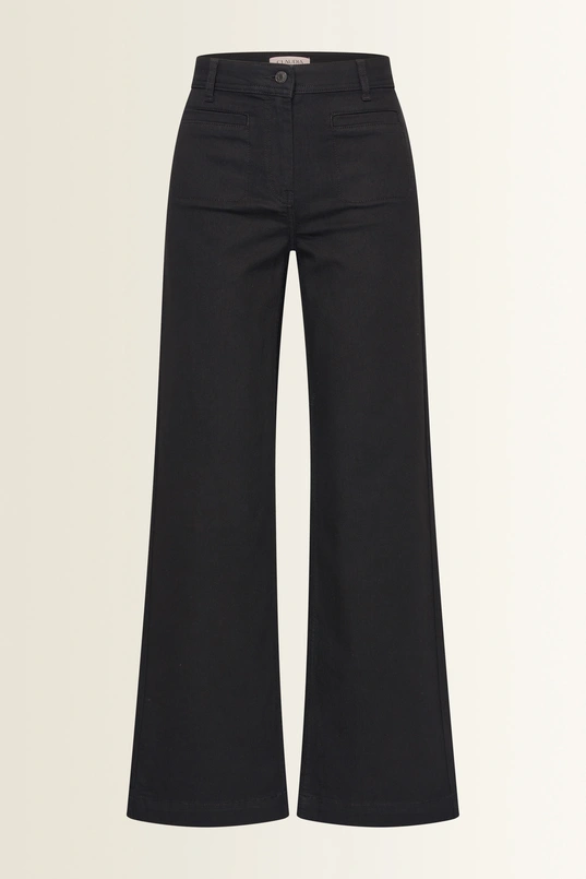 Wide-leg jeans met opgestikte zakken