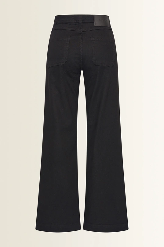 Wide-leg jeans met opgestikte zakken