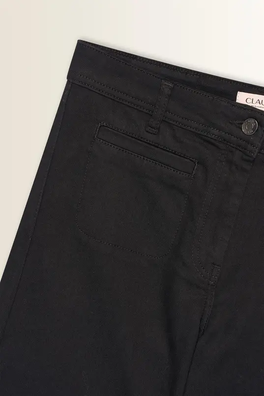 Wide-leg jeans met opgestikte zakken