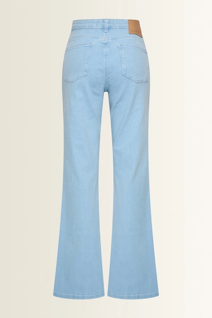 Wide leg jeans met pintuck Flo