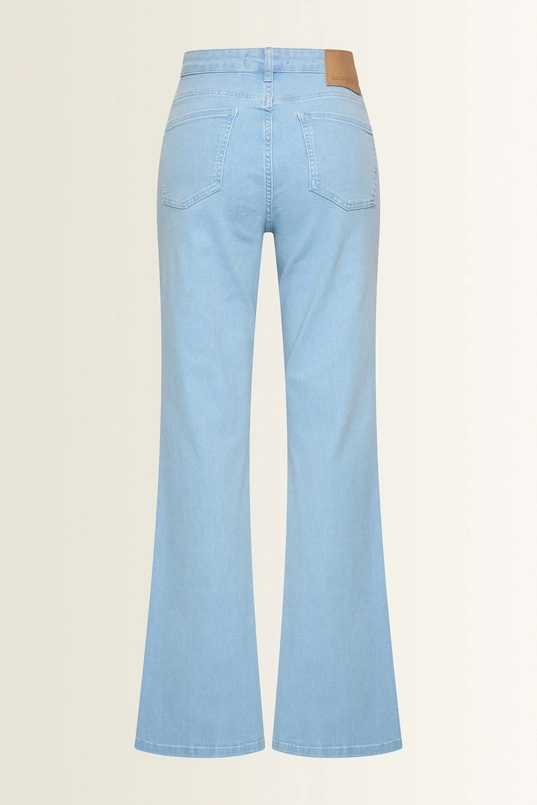 Wide leg jeans met pintuck Flo