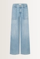 Wide leg jeans opgestikte zakken Alek Cambio