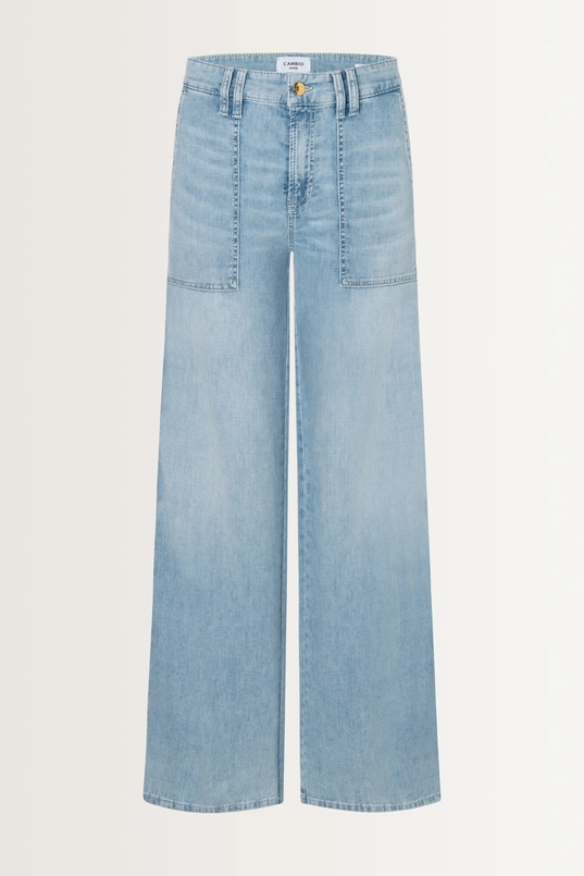 Wide leg jeans opgestikte zakken Alek Cambio