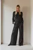 Wide leg paillettenbroek